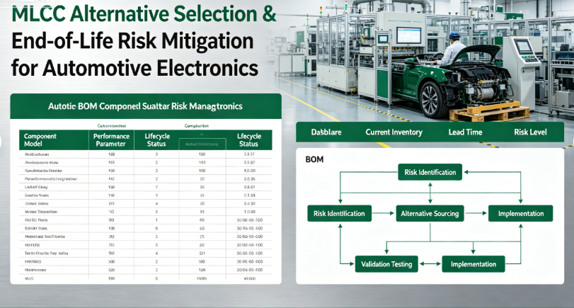 In automotive electronics and high-frequency power projects, MLCC supply shortage, long lead time, manufacturer end-of-life (EOL) and material discontinuance have become normal industry pain points. Many R&D and procurement teams face huge risks: improper